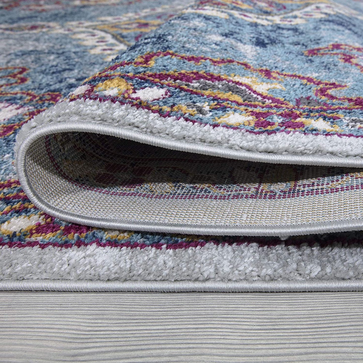 Rixos Medallion Vintage Area Rug, Blue