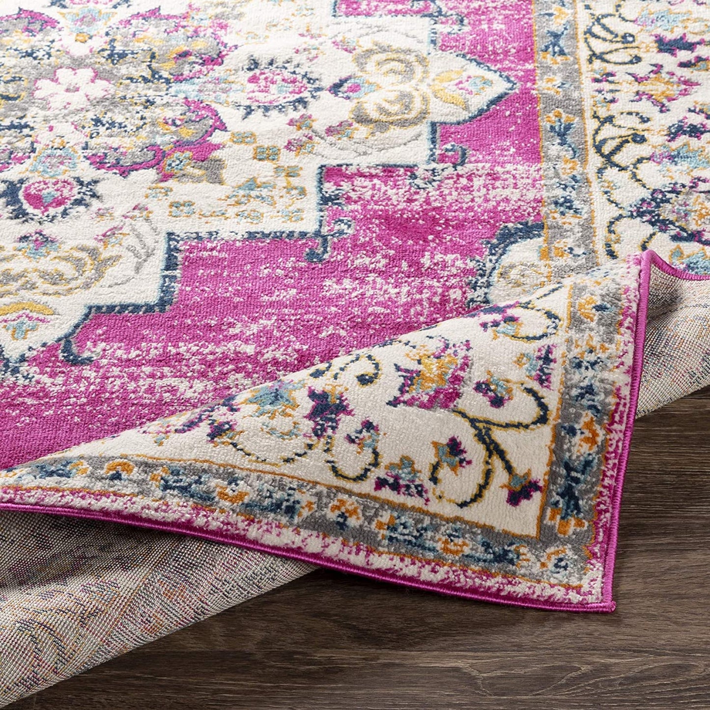 Melta Pink Ivory Traditional Soft Area Rug