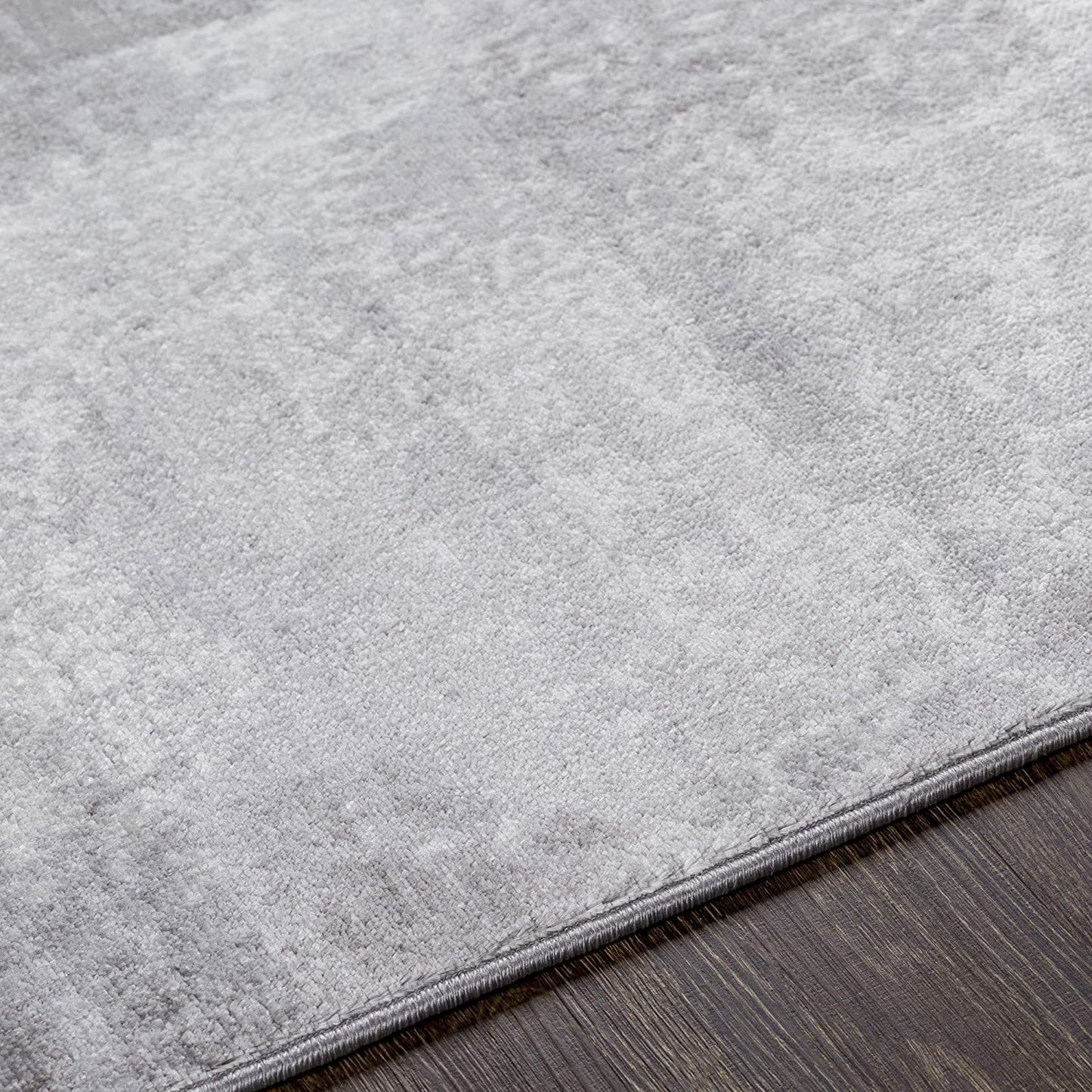 Modern Abstract Soft Area Rug, Slate
