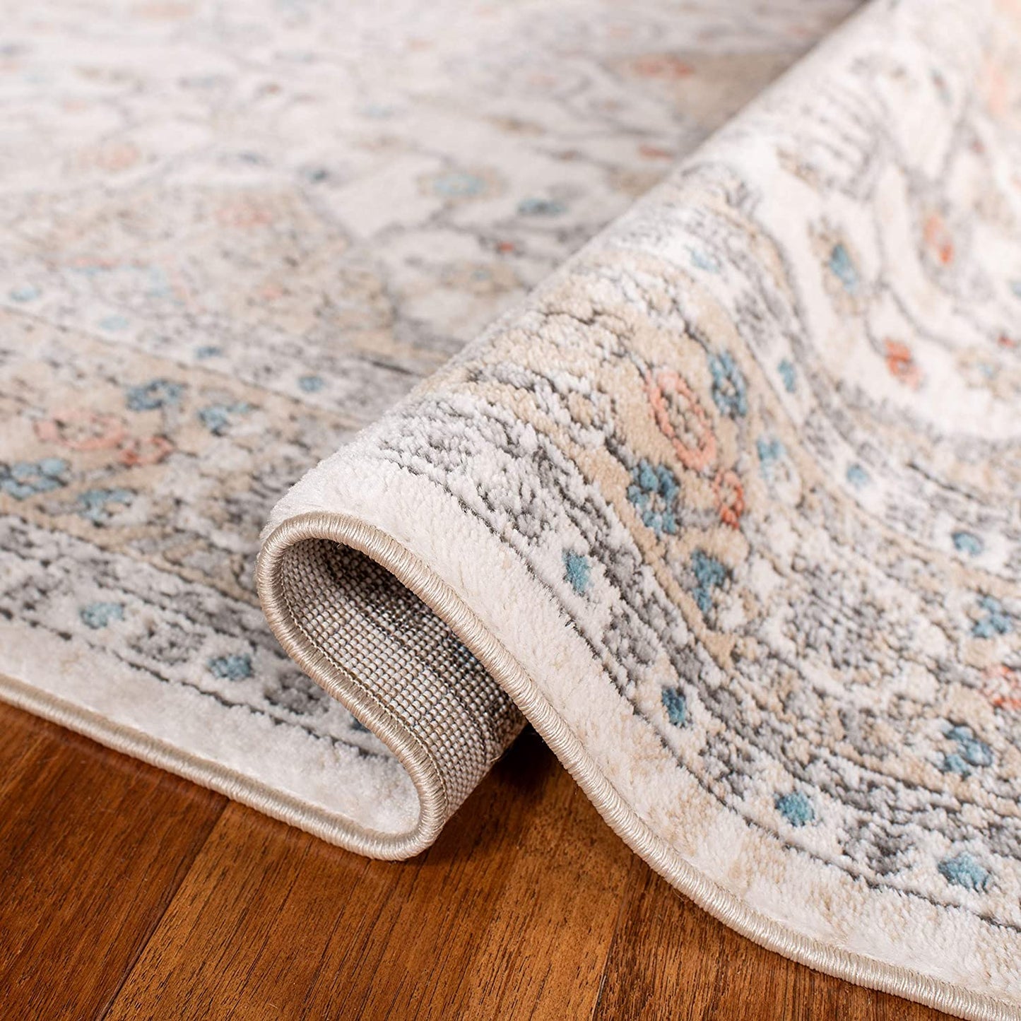 Soft Area Rug Grey / Ivory nomaan