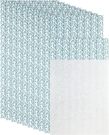 10 Pcs Absorbent Nonadhesive Refrigerator Liners, (Cool,12 x 24 Inch)