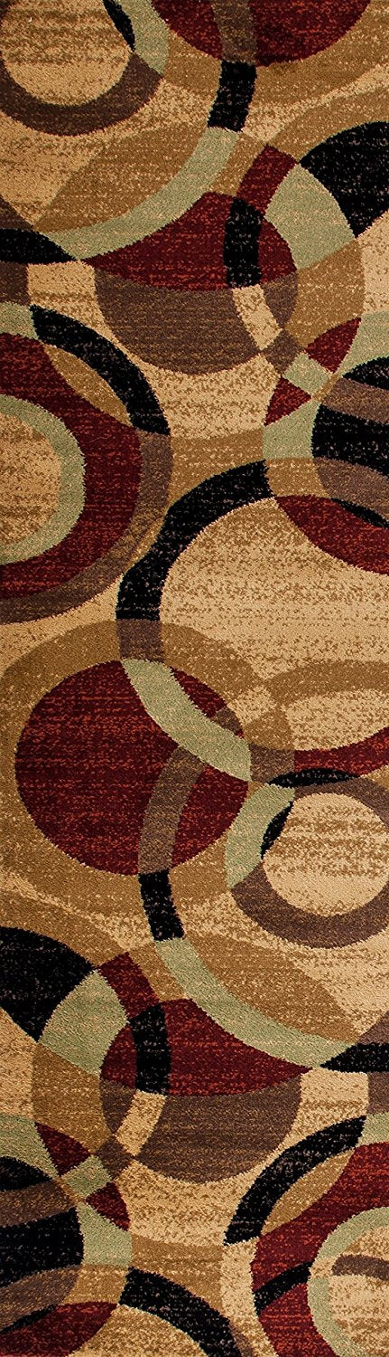 Multi-Color Circles Soft Area Rug