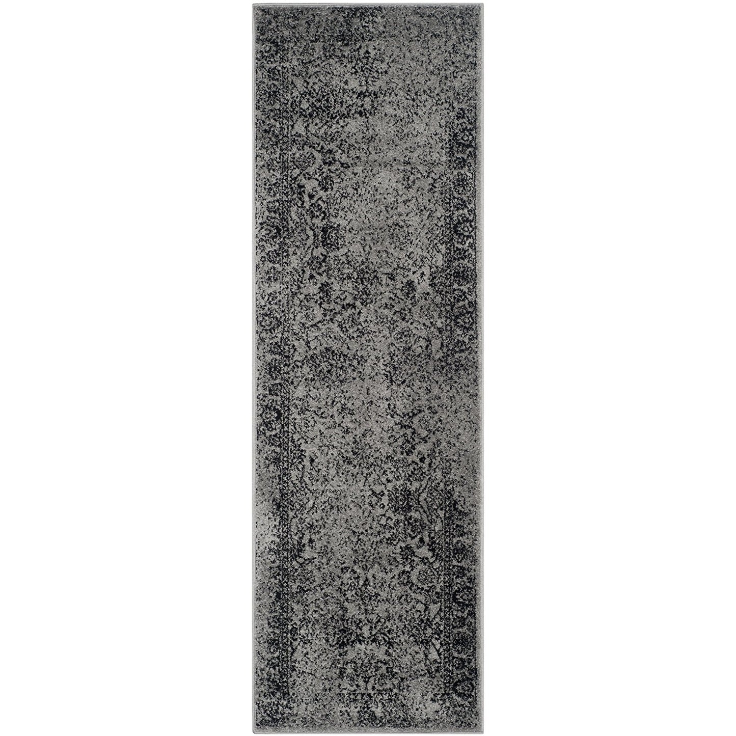 Vintage Distressed Grey/Gray / Black Area Rugs