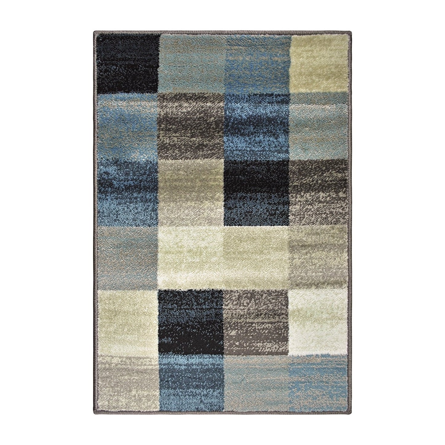 Multi Box Pattern Area Rugs
