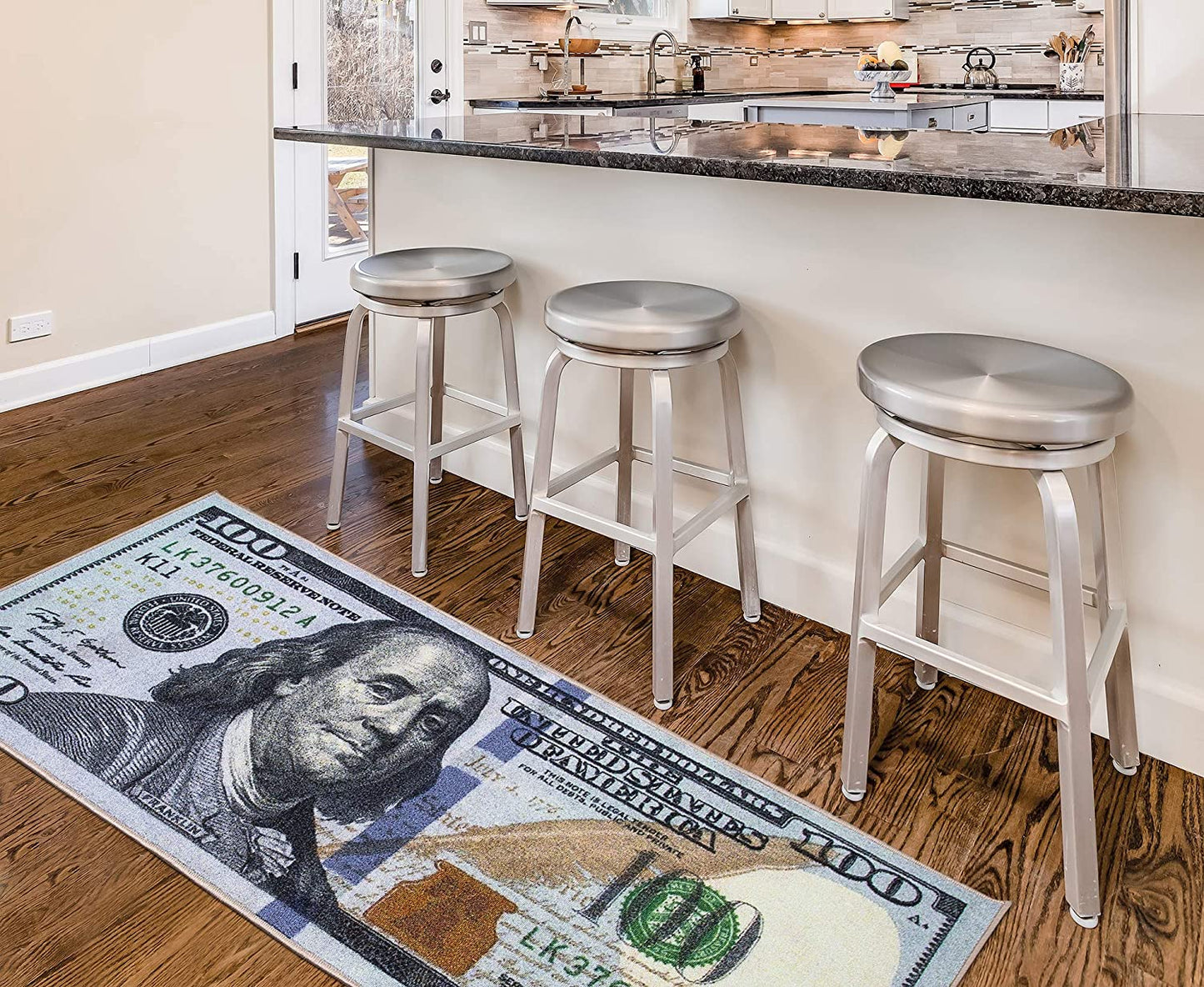 Siesta Collection Rug, $100 Bills Rug