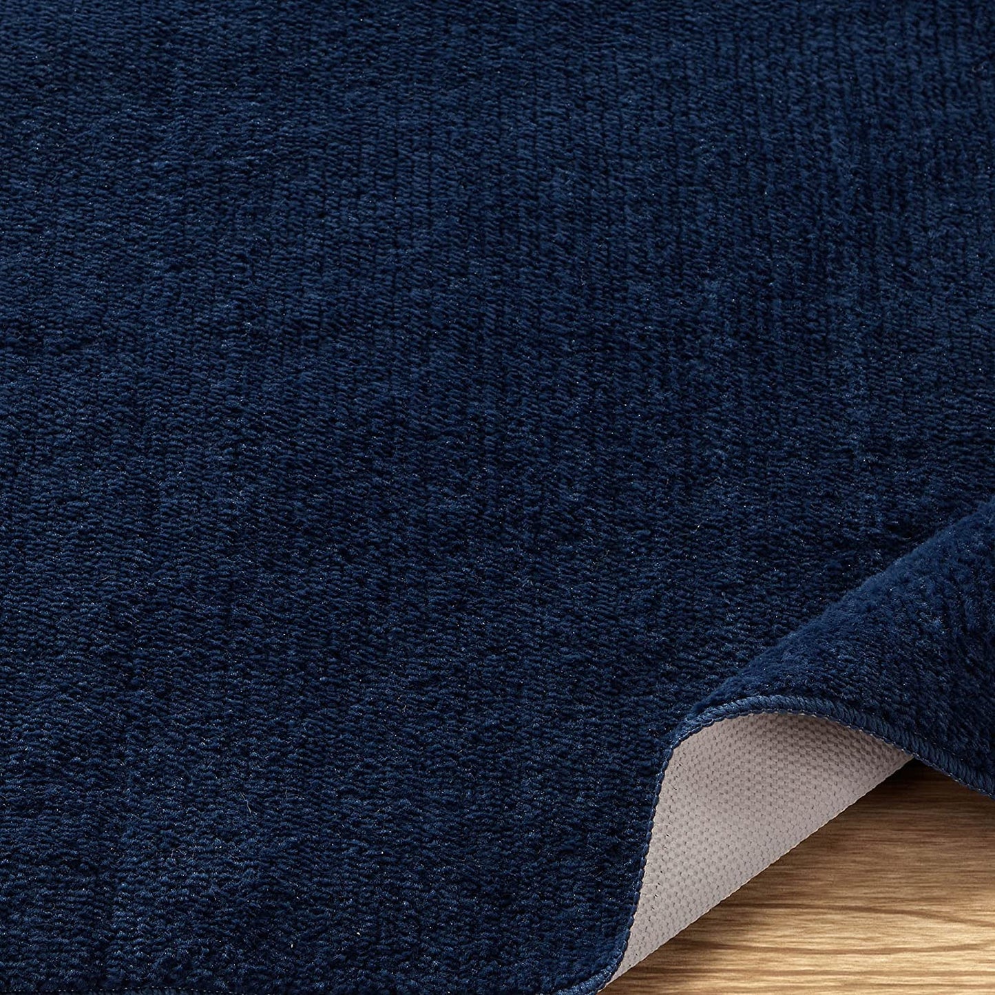 Softy Solid Non-Slip Kitchen/Bath Rug Navy