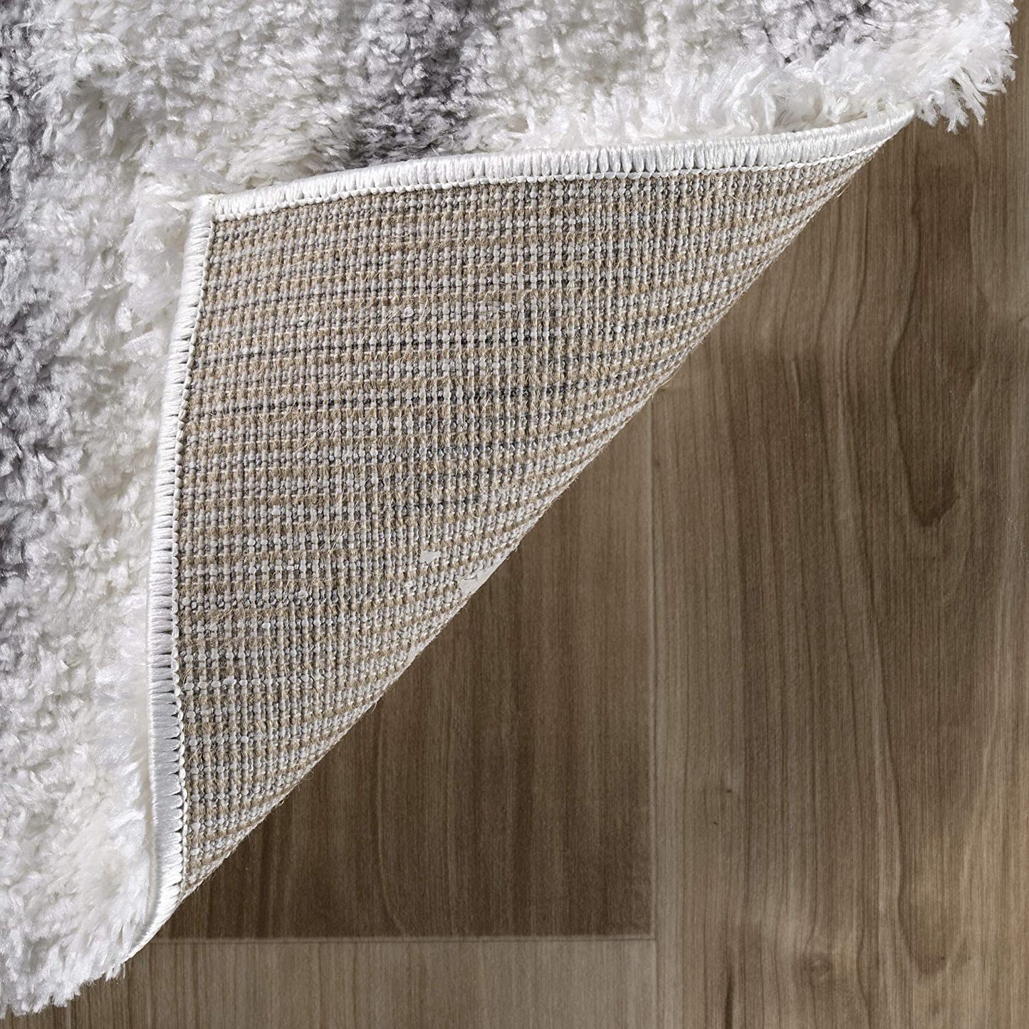 Renata Moroccan Shag Runner Rug,  Grey