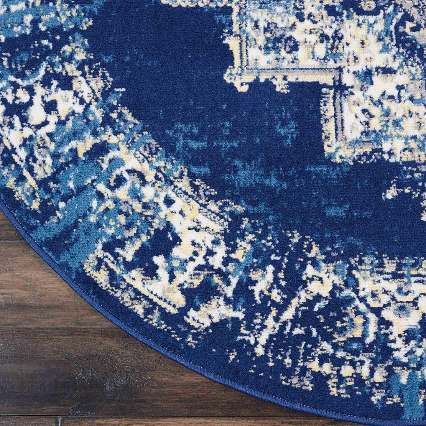 Navy Blue Distressed Persian Area Rugs
