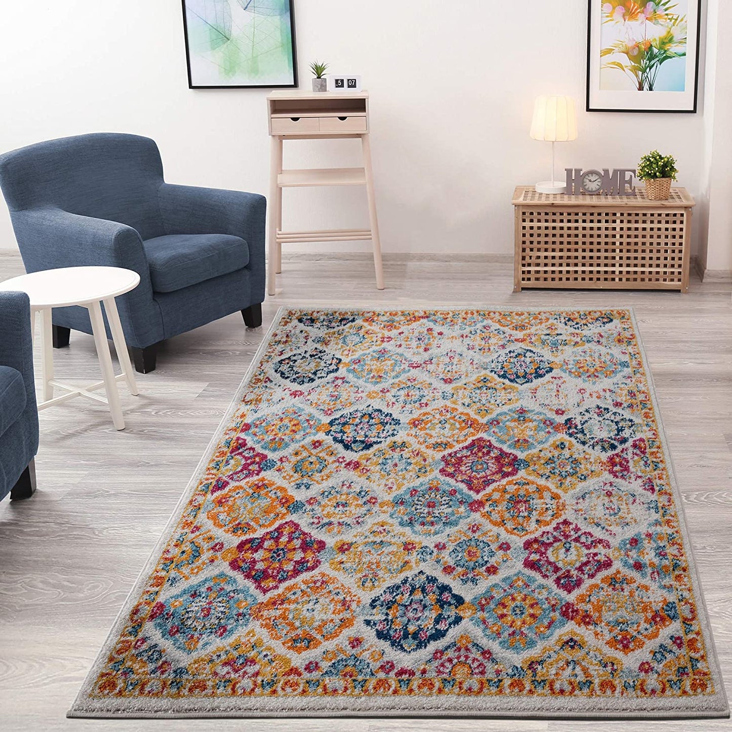 Rixos Collection Area Rug Cream/Orange