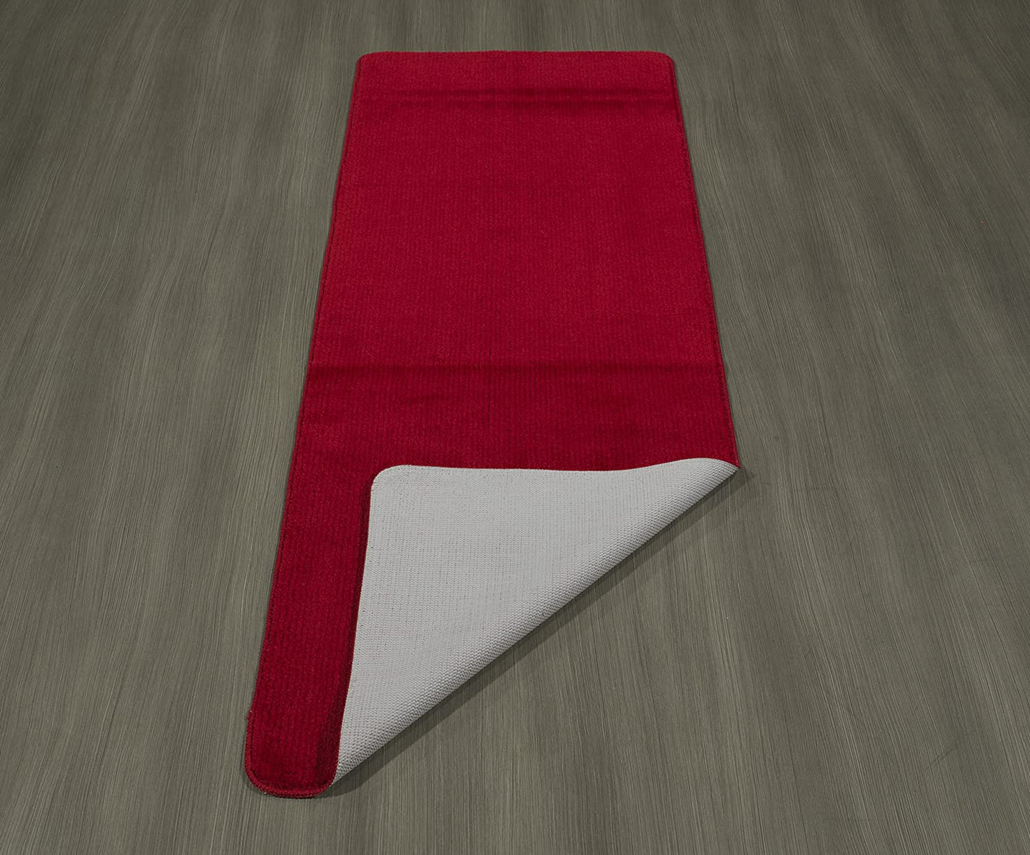 Softy Solid Non-Slip Kitchen/Bath Rug, Red