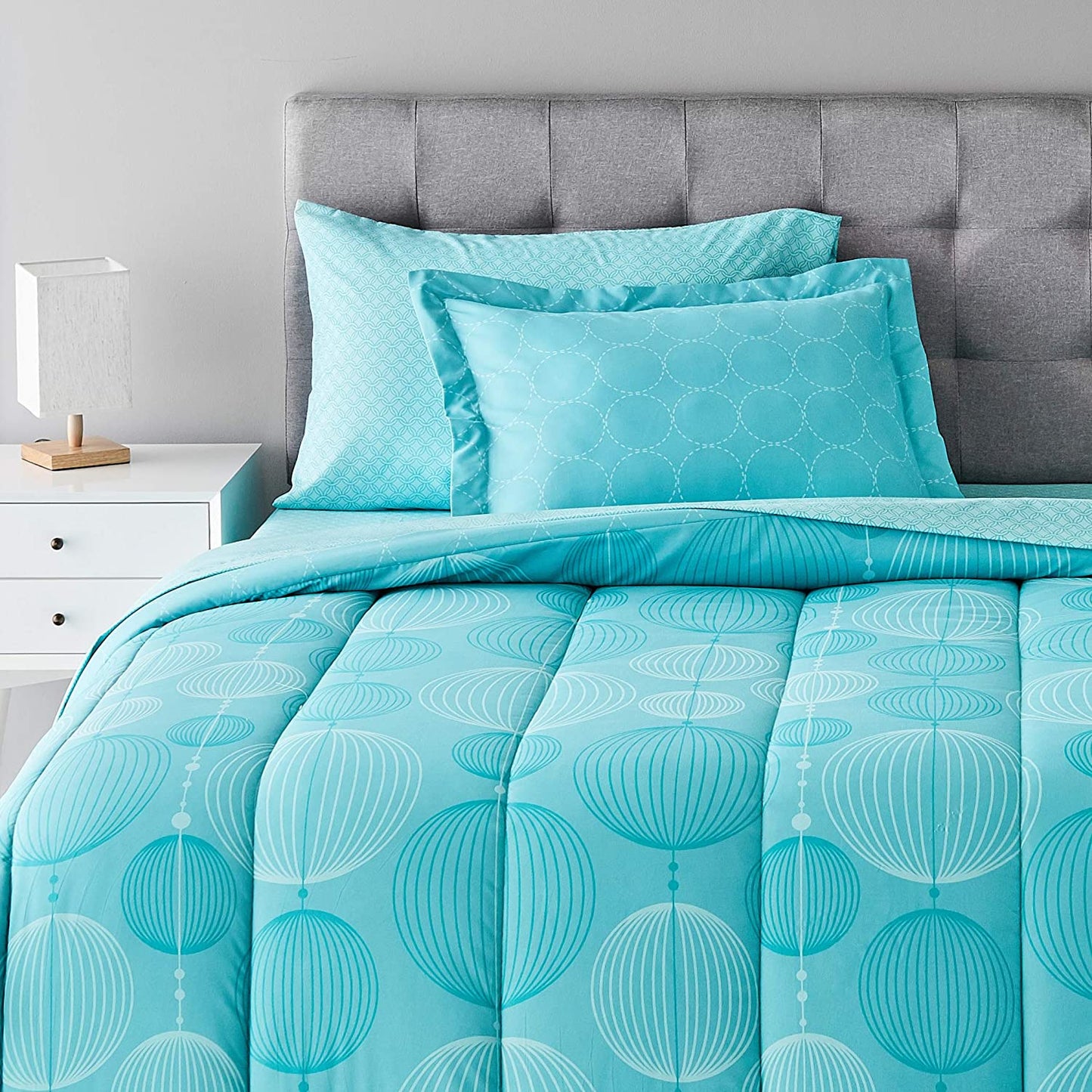 5-Piece Light-Weight Microfiber Bed-In-A-Bag Comforter Bedding Set