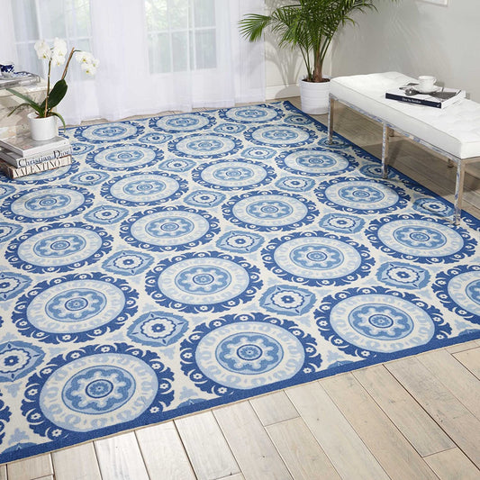 Nourison Navy Rectangle Area Rug,