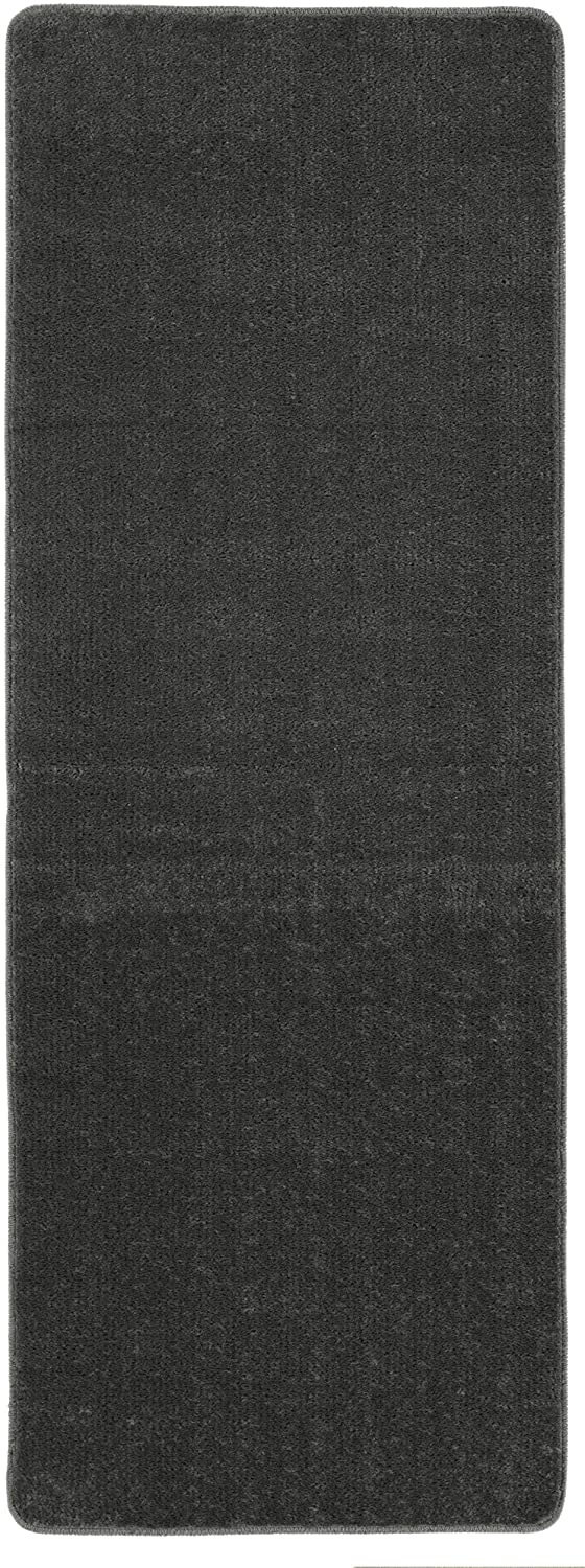 Softy Solid Non-Slip Kitchen/Bath Rug Gray
