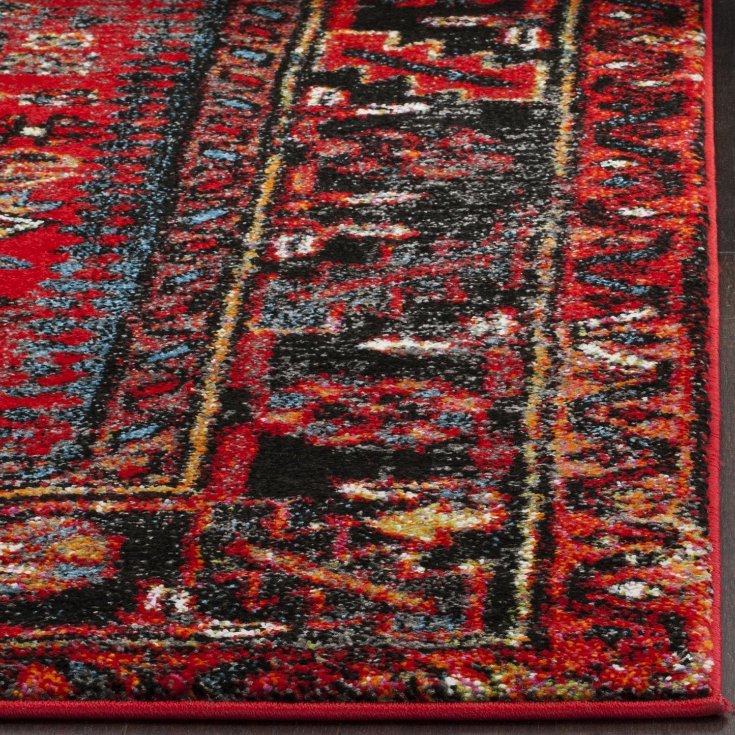 Vintage Southwest Red Multi Soft Area Rug - Multiple Sizes