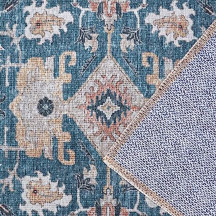 Brick Red Vintage Persian Traditional Area Rug