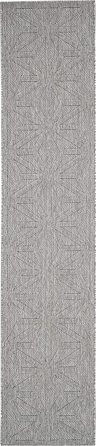 Nourison Palamos Lt Grey 10' Runner Area Rug , 2'2" x 10' tuba