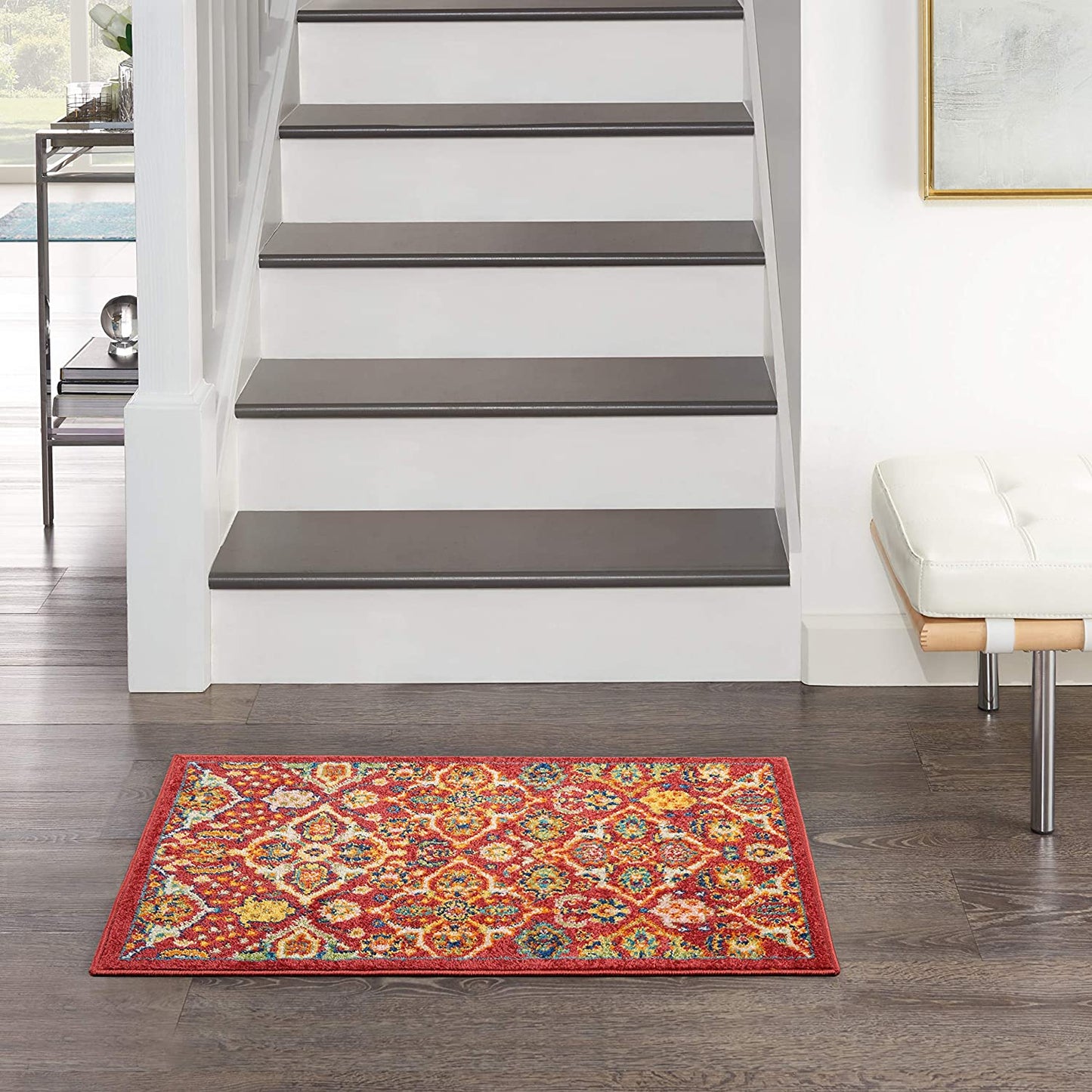 Allure Red Multi-color Soft Area Rug