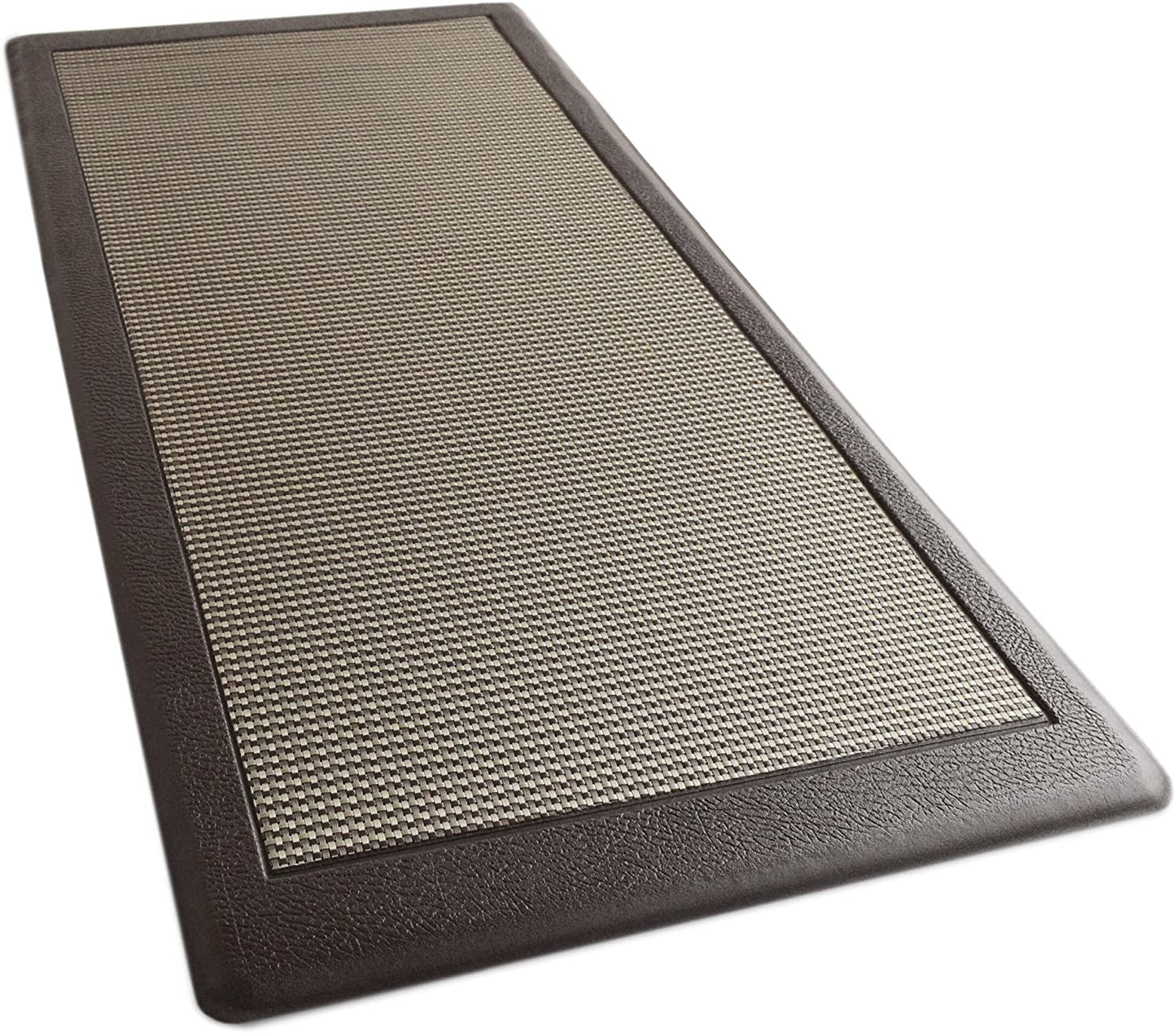 Ergonomic Anti Fatigue Workstation Memory Foam Mat in Stone 39"×20"×0.50" (L×W×H)