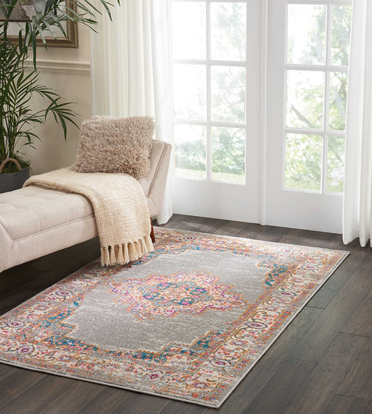 Passion Traditional Area Rug, GREY
