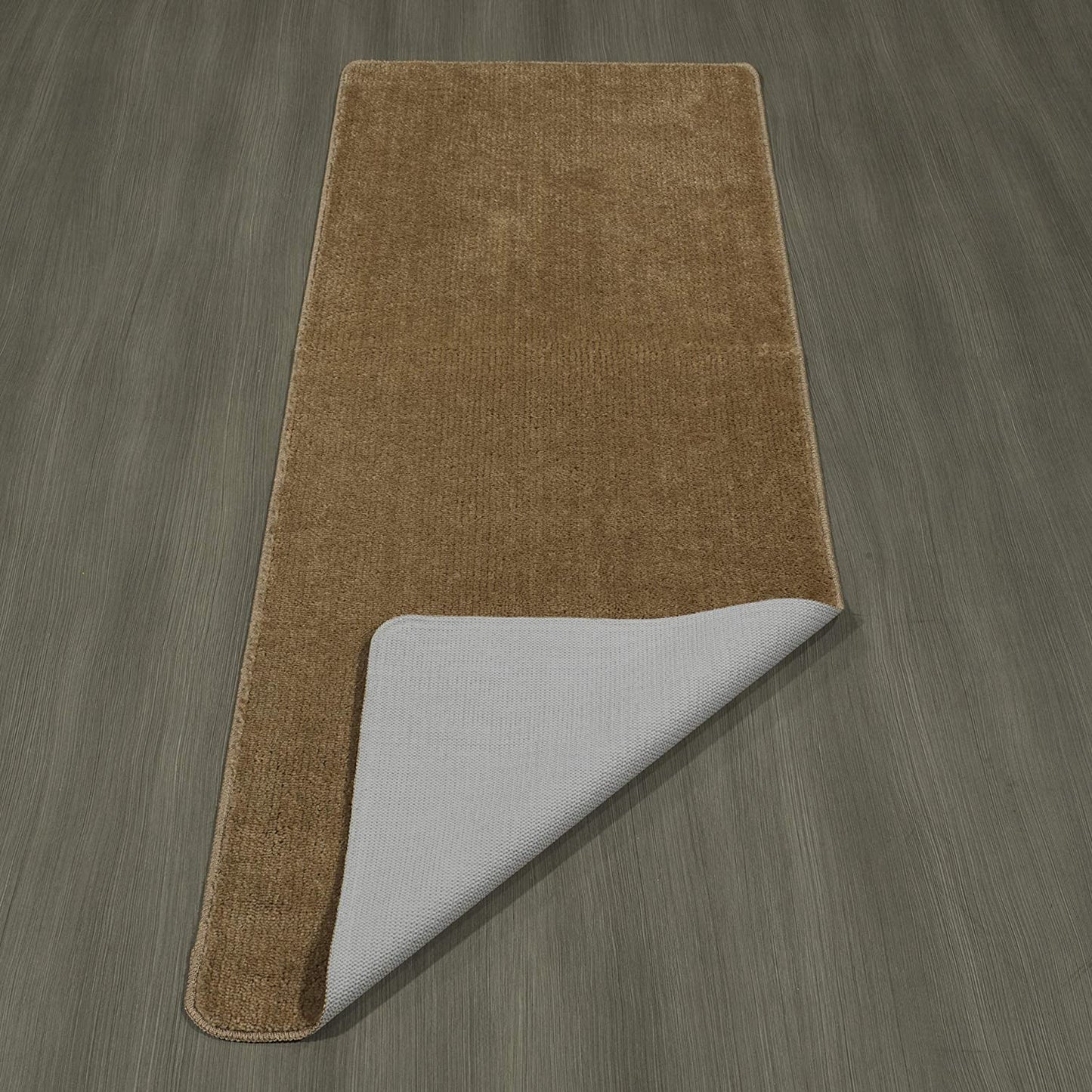Softy Solid Non-Slip Kitchen/Bath Rug Camel