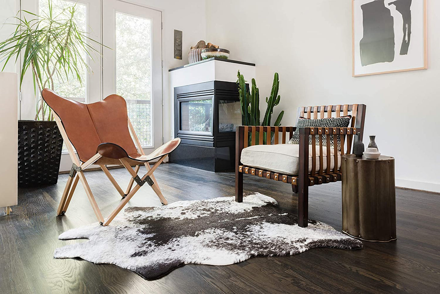 Grand Canyon Soft Area Rug IVORY/CHARCOAL