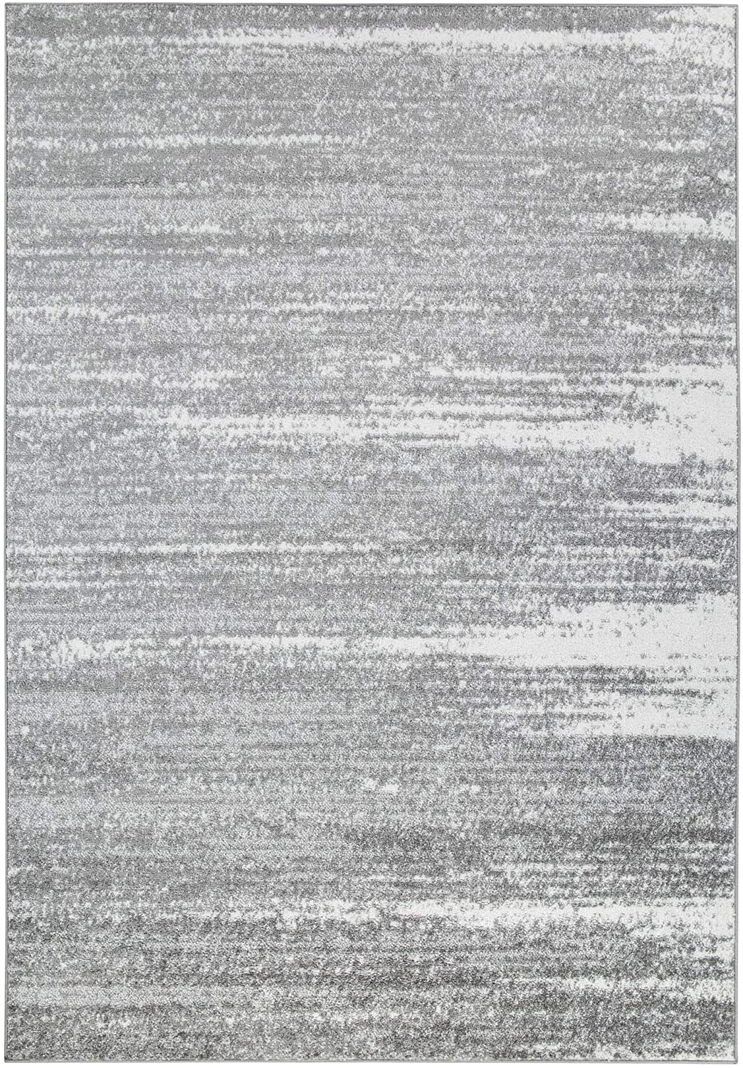 Siesta Collection Modern Contemporary Indoor Area Rug Grey/Cream