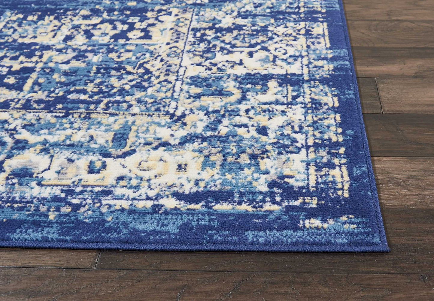 Navy Blue Distressed Persian Area Rugs