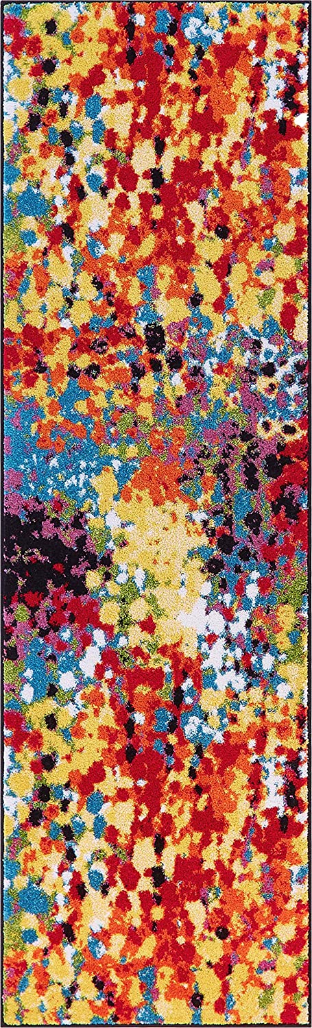 Viva Partridge Modern Abstract Dots Multi Bright Area Rug