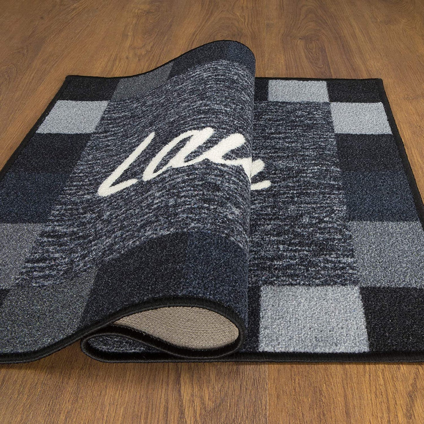 Laundry Mat Runner Rug, Black