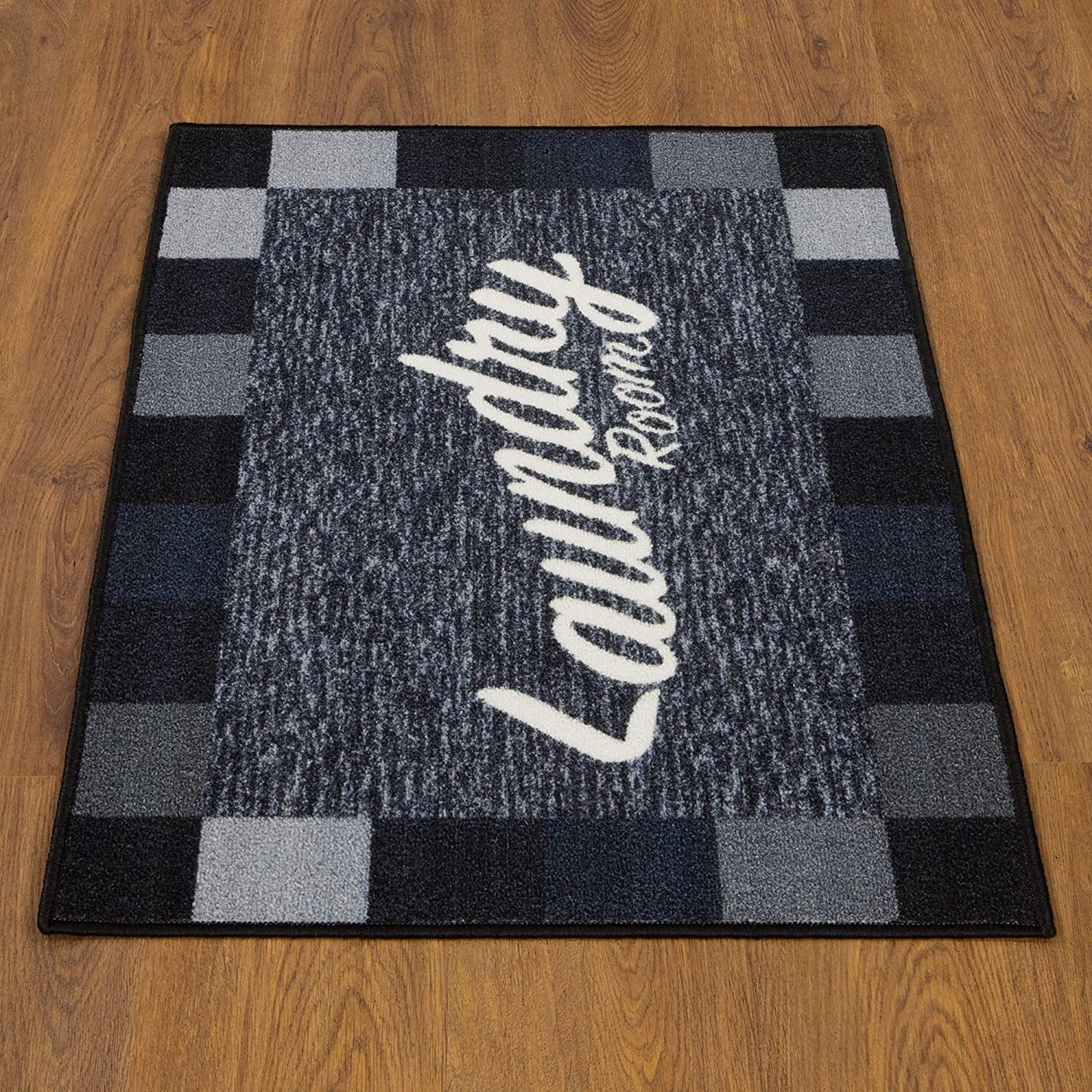 Laundry Mat Runner Rug, Black