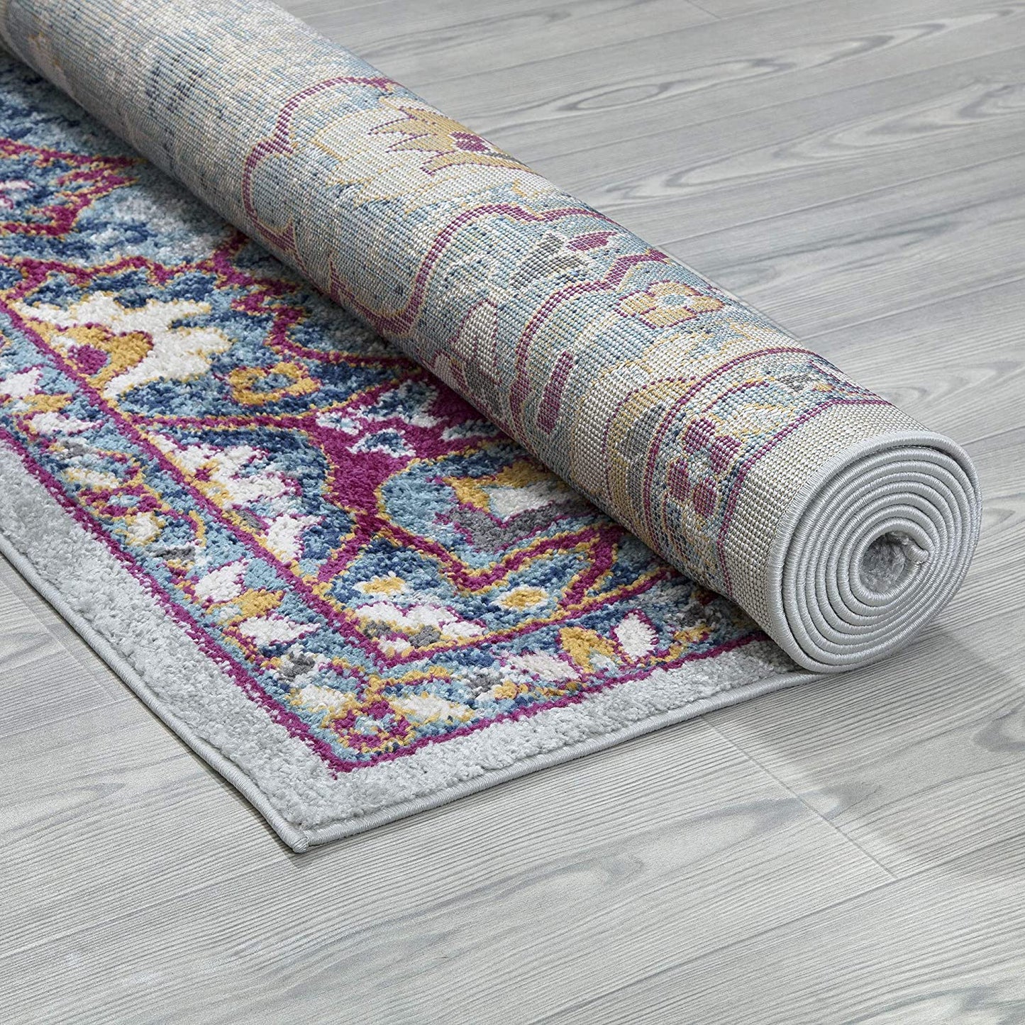 Rixos Medallion Vintage Area Rug, Blue