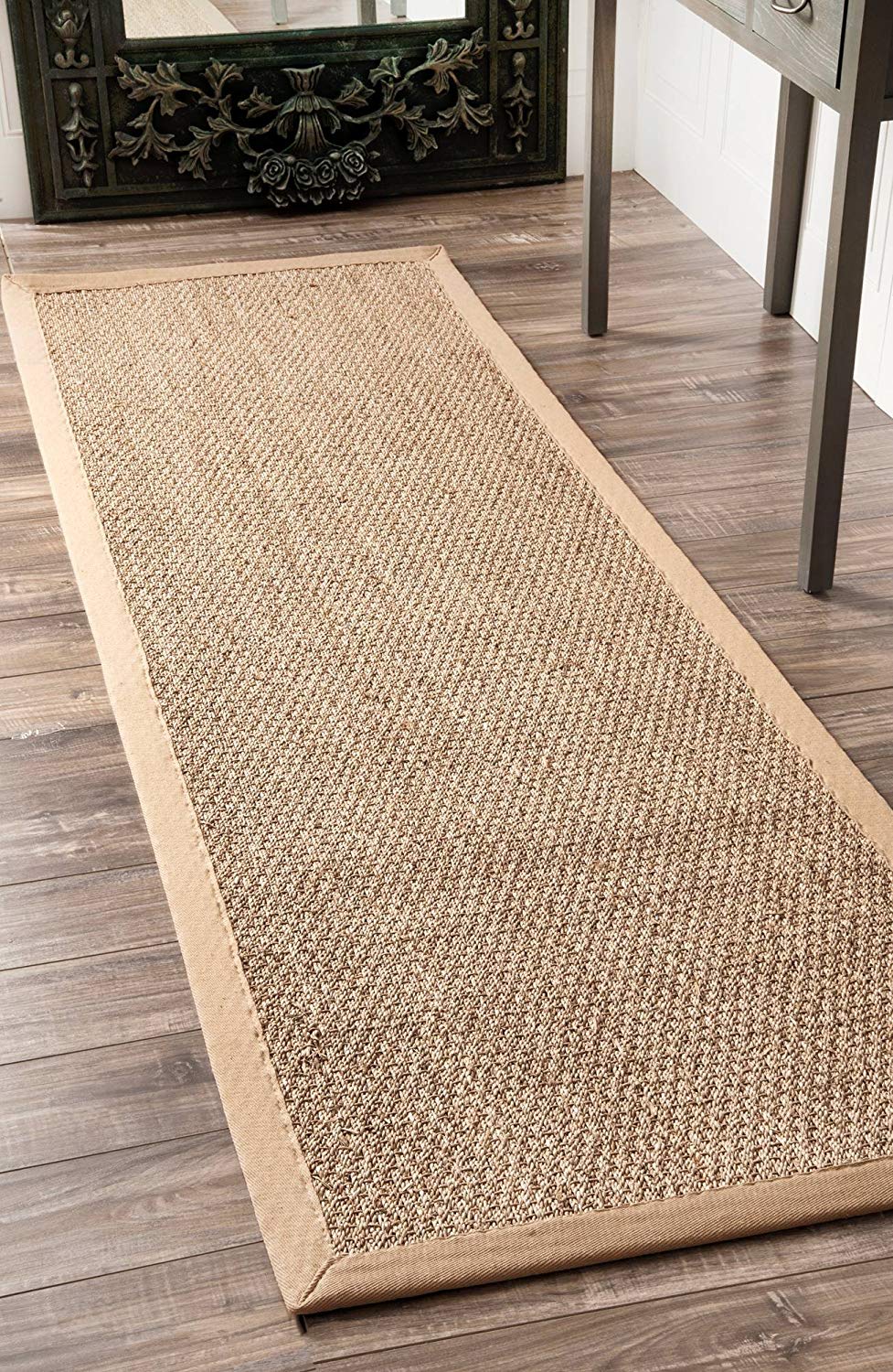 Premium Seagrass Natural Beige Area Rug