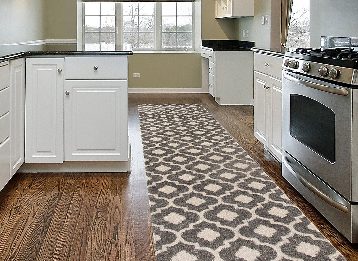 Trellis Gray/Grey Indoor Area Rug