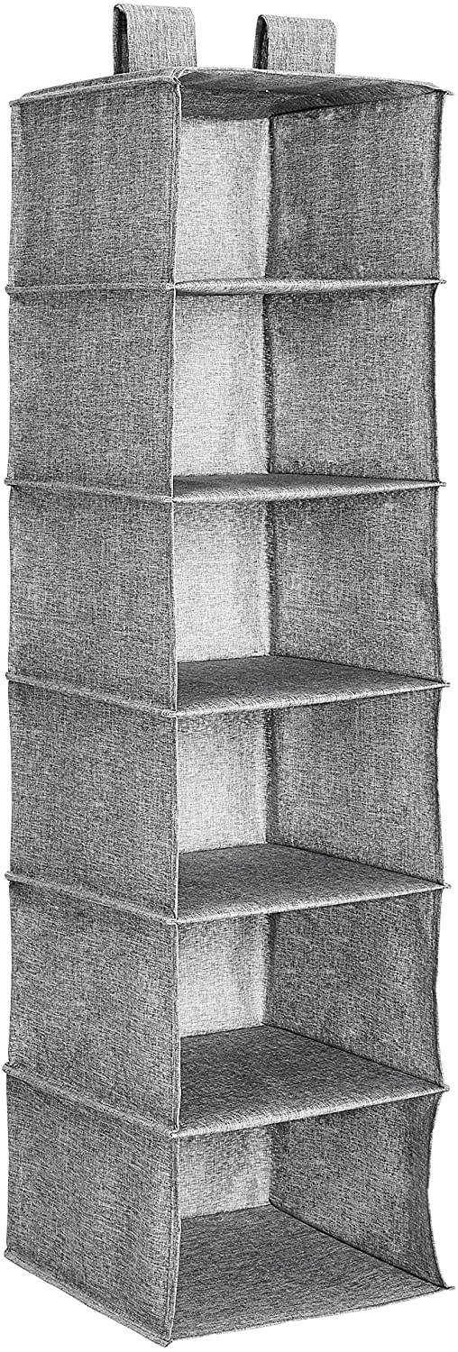 Hanging Closet Shelf - 10-Tier, Heather Grey