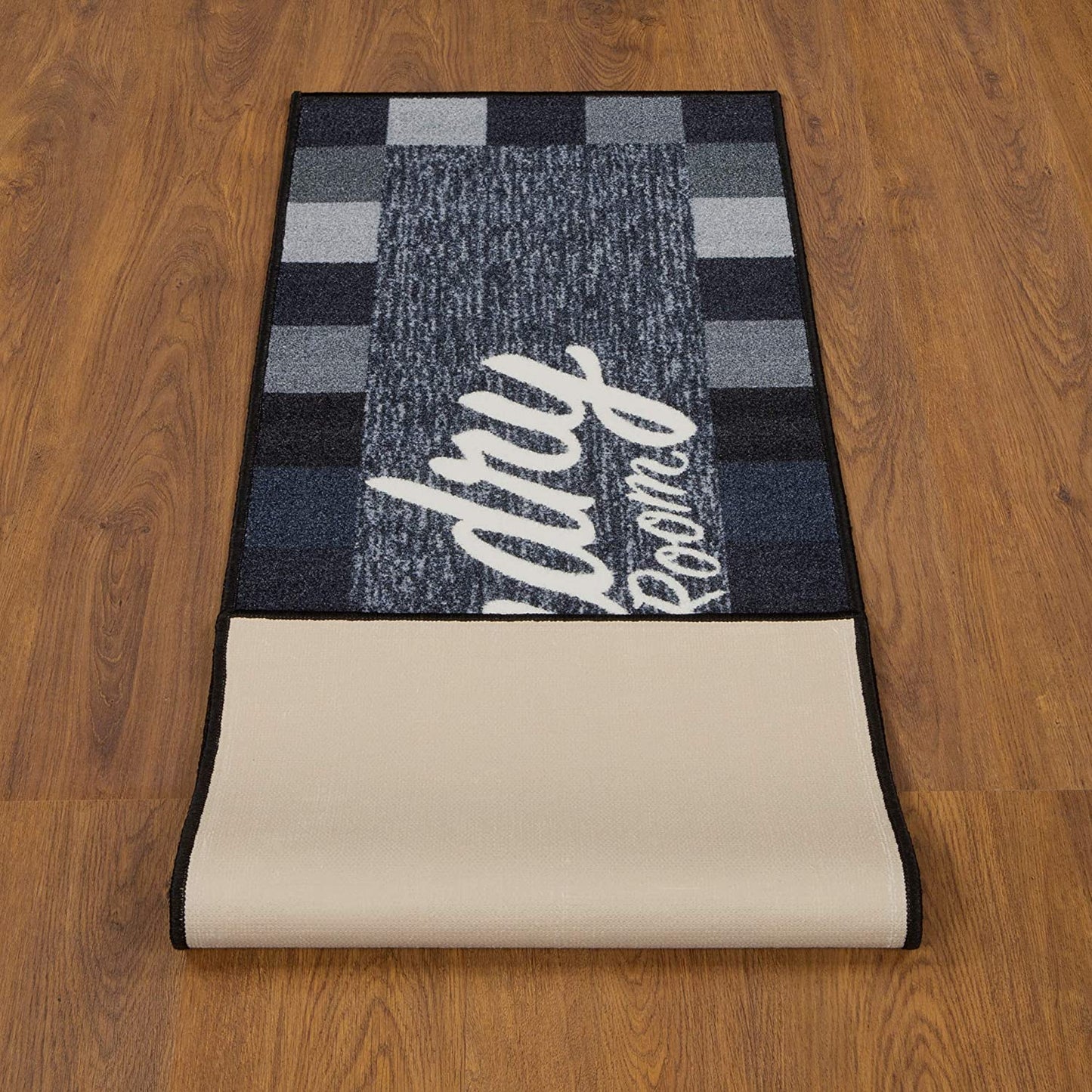 Laundry Mat Runner Rug, Black