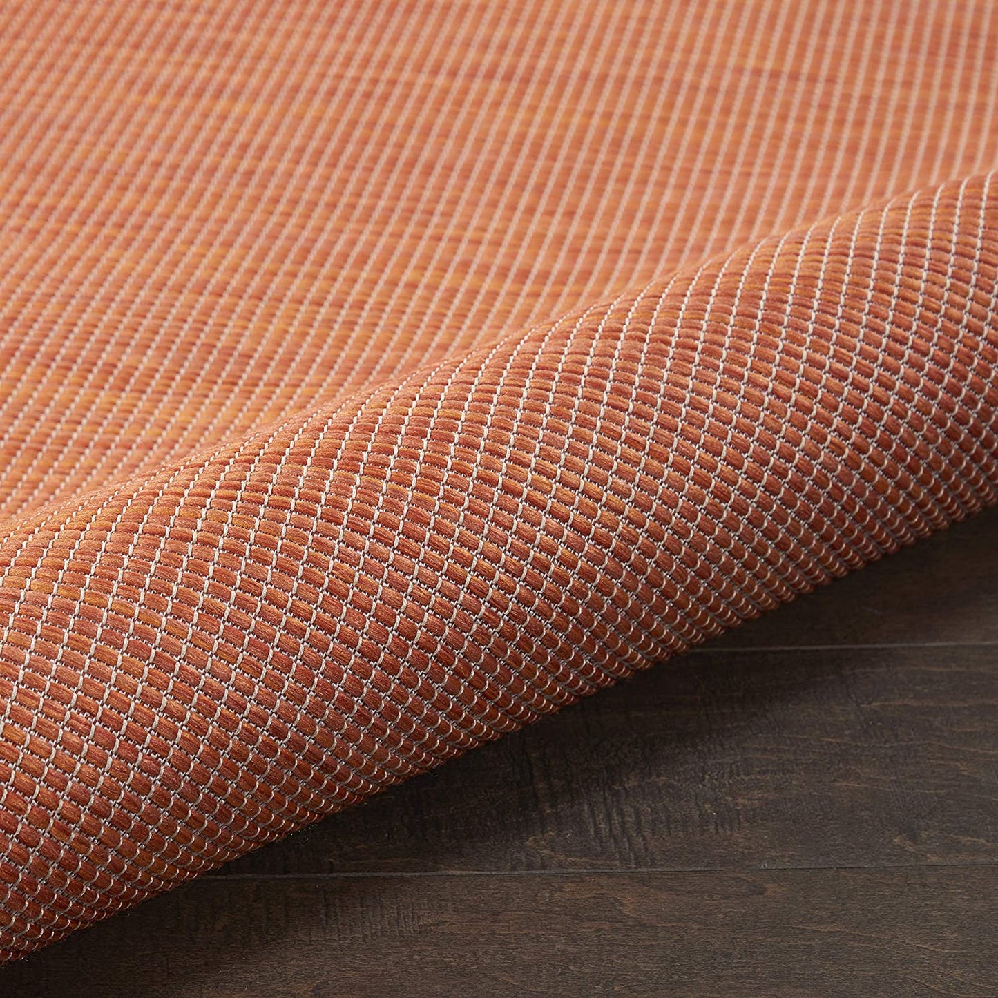 Positano Flat-Weave Indoor/Outdoor Terracotta Area Rug