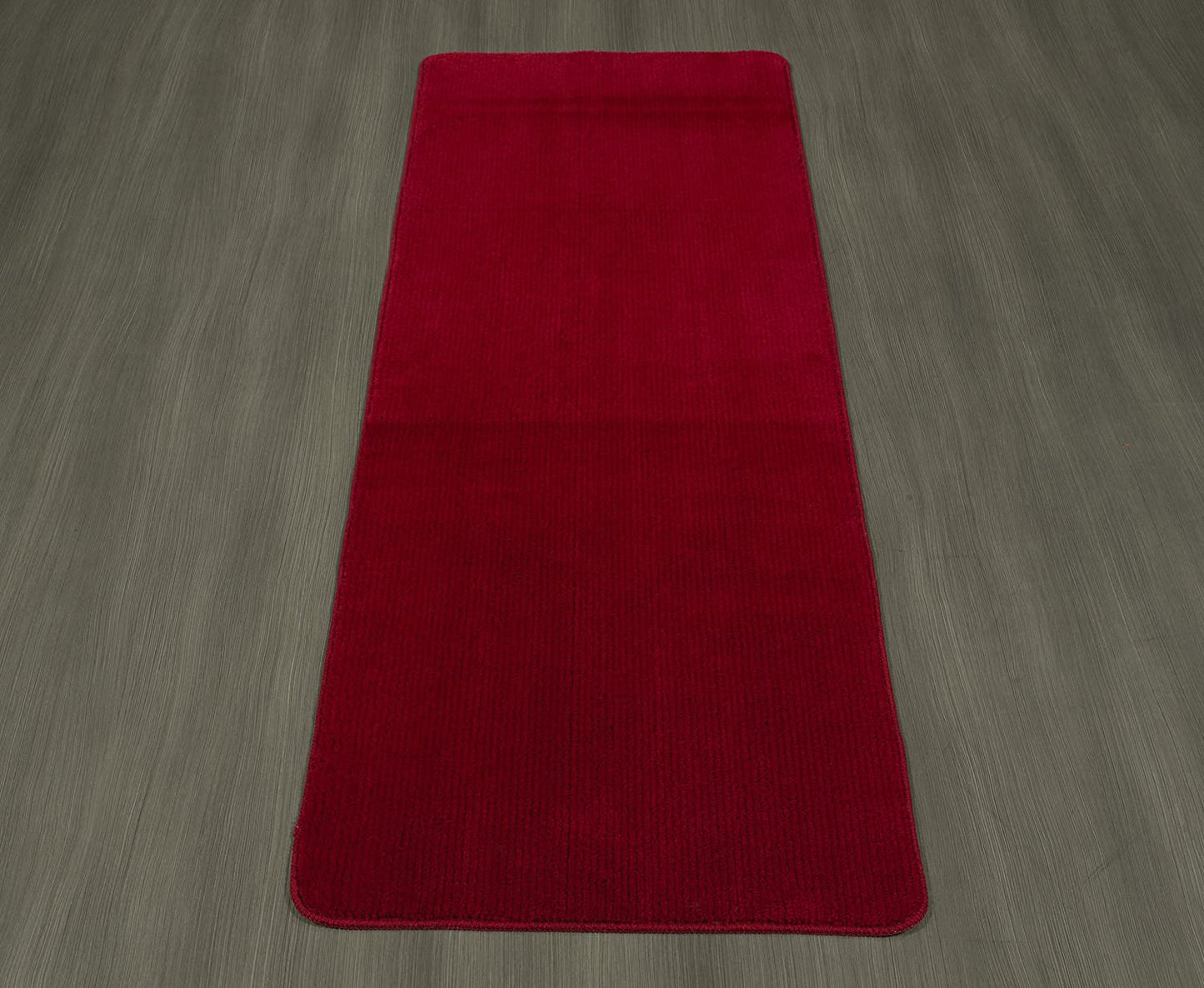 Softy Solid Non-Slip Kitchen/Bath Rug, Red