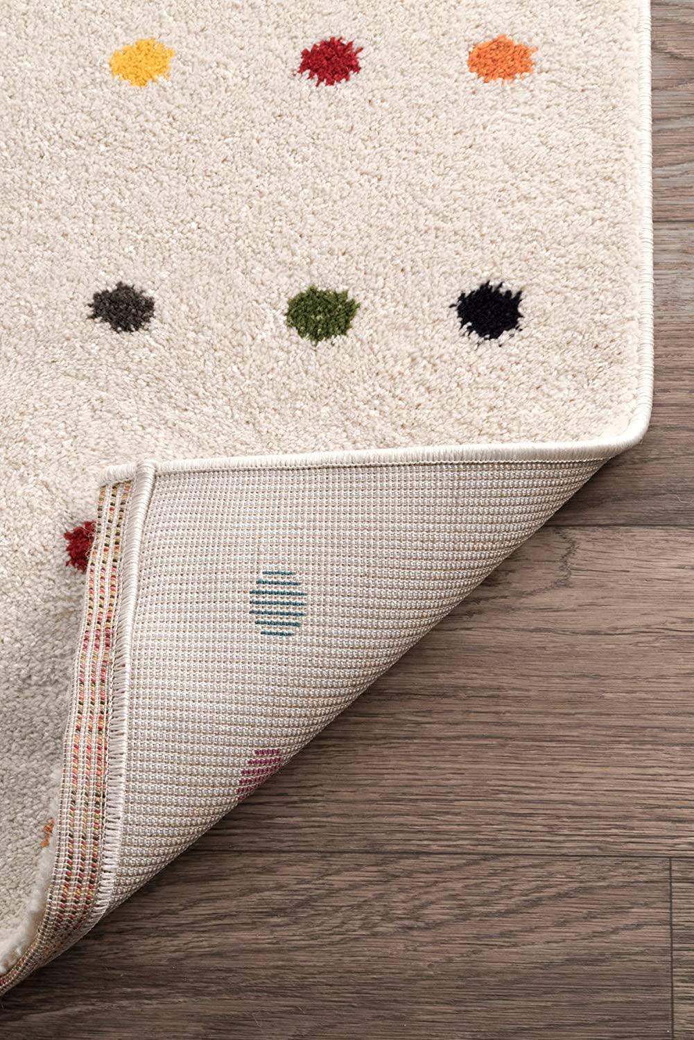 Ivory Multi Dorie Dots Soft Area Rug