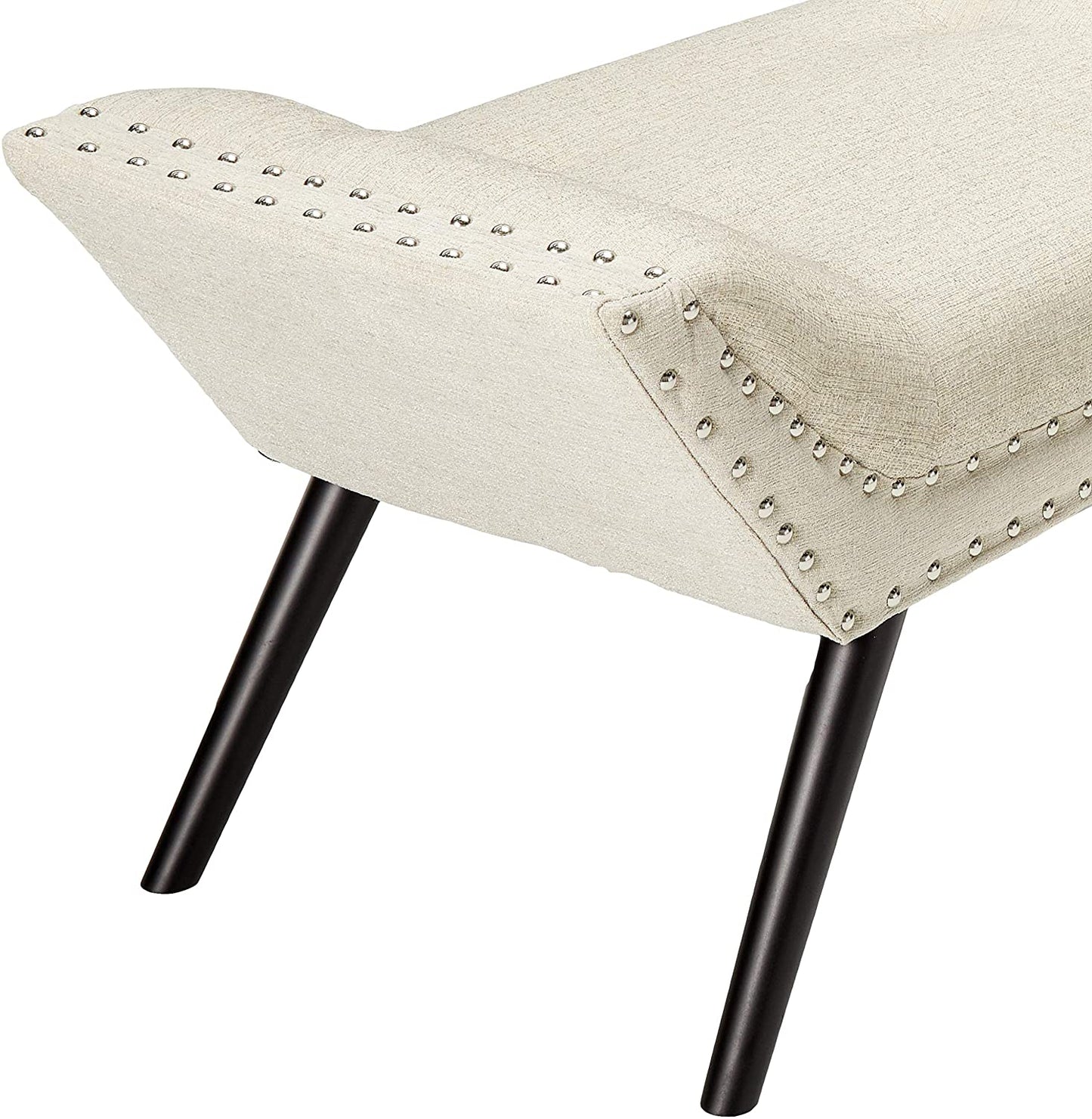 Christopher Knight Home Rosalynn Tufted Fabric Ottoman / Bench, Almond