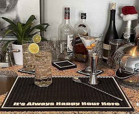 Premium Cheers Bar Mat 18in x 12in 1cm Thick Durable Stylish Service