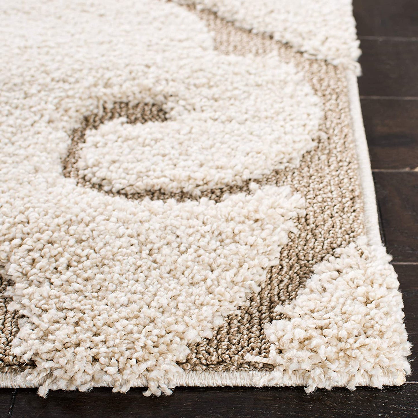 Premium Swirl Thick Plush Cream/Beige   Area Shag Rug