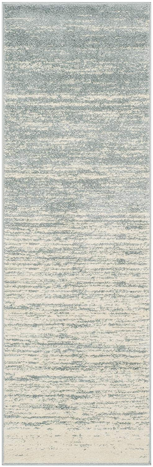 Ombre Slate Cream Soft Area Rug