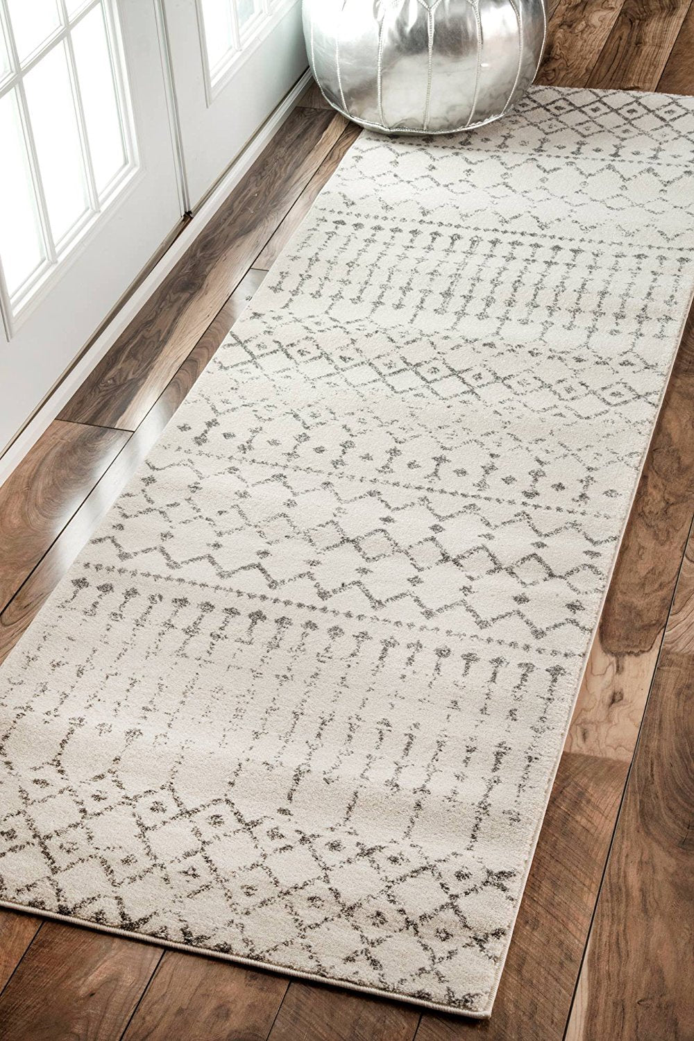 Premium Transitional Vintage Ivory Gray Area Rugs
