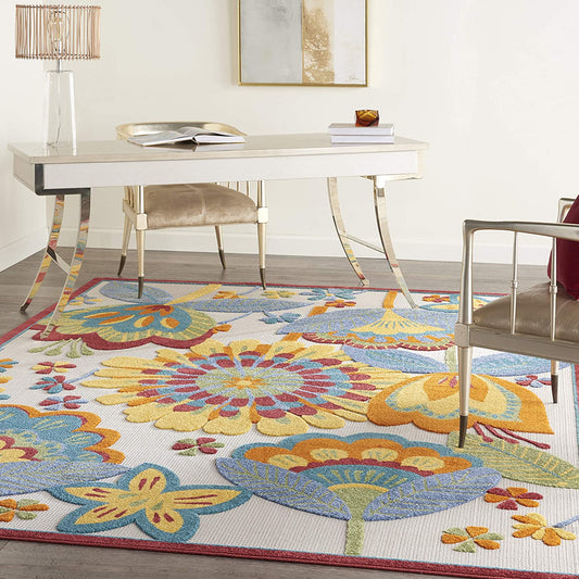 Aloha Multi-color Indoor/Outdoor Area Rug