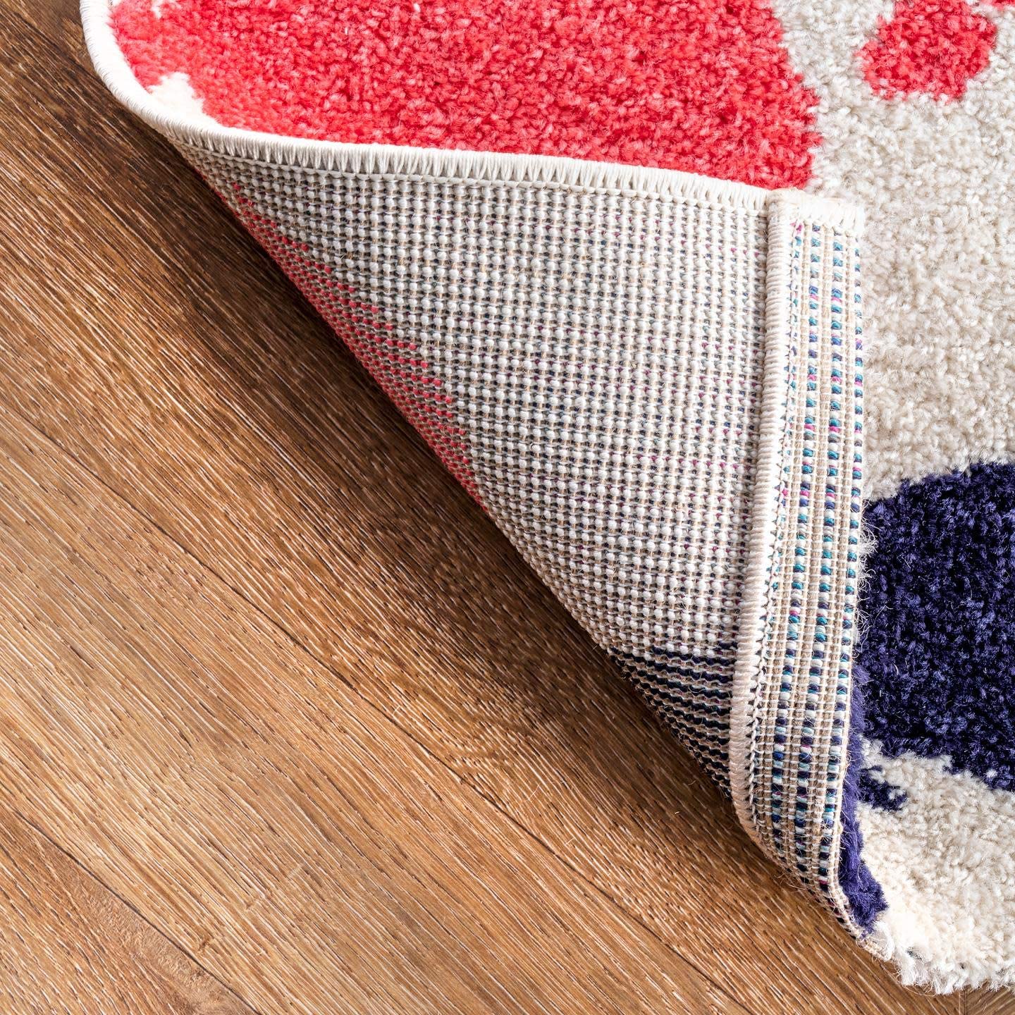 nuLOOM Handprint Nursery Kids Area Rug, 5' x 8', Multi