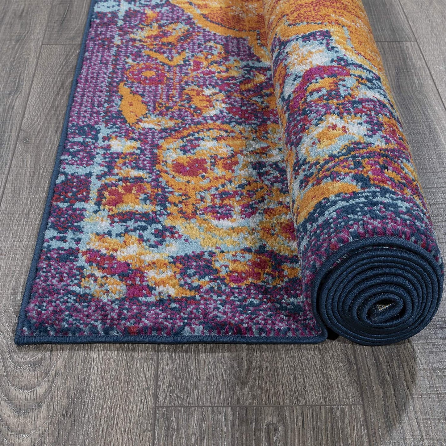 Medallilon Area Rug  Orange