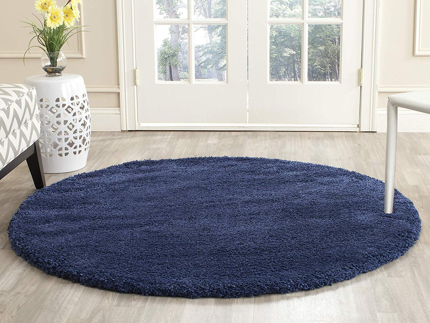 Navy Soft Plush Shag Area Rug