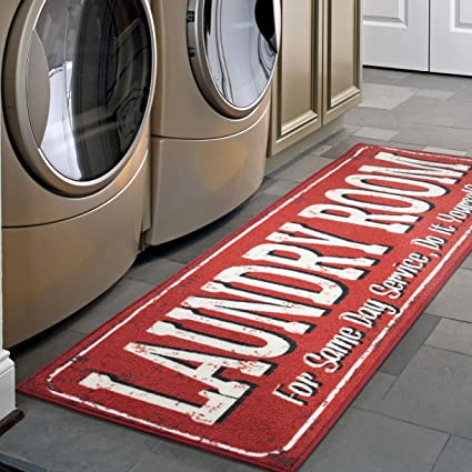 Laundry Collection Runner Area Rug 20" X 59"