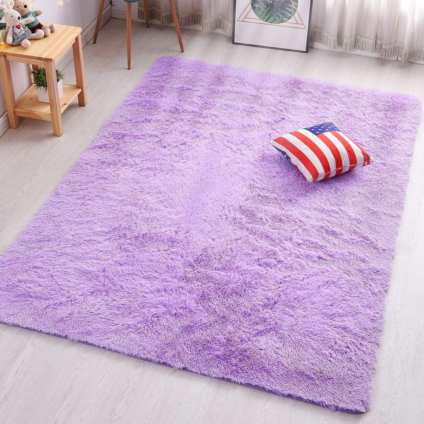 Velvet Indoor Fluffy Extra Comfy Soft Shag Area Rug