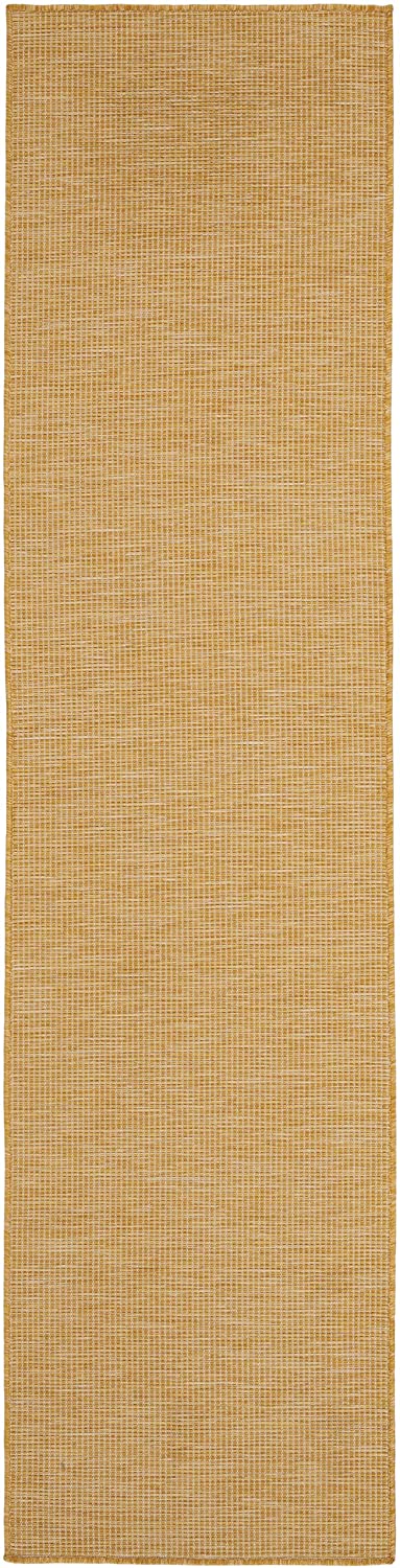 Positano Flat-Weave Indoor/Outdoor Yellow Area Rug